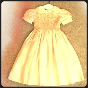 Pink dress with flowers